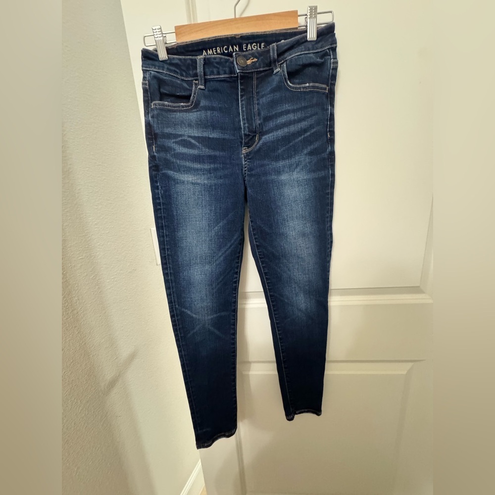 American Eagle Outfitters Blue Skinny Jeans with Stretch